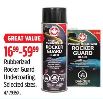 Canadian Tire Dominion sure seal rubberized rocker guard undercoating offer
