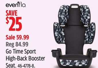 Canadian Tire Evenflo gotime sport high-back booster seat offer
