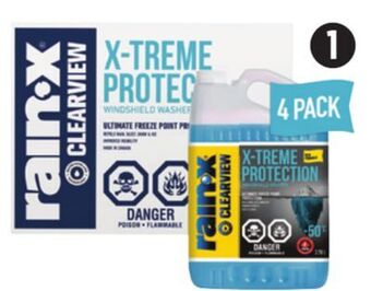 Canadian Tire Rain-x xtreme protection -50°c windshield washer fluid, 4-pack offer