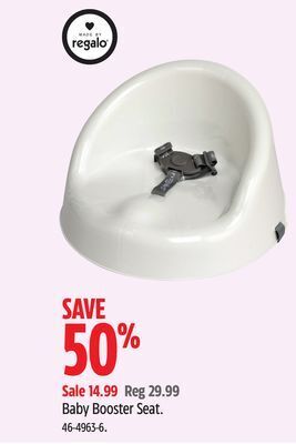 Canadian Tire Regalo baby booster seat offer