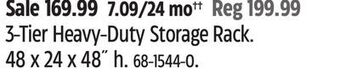Canadian Tire Maximum 3-tier heavy-duty storage rack offer