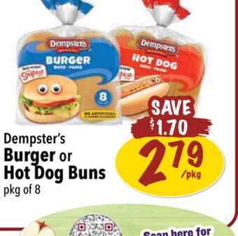 Farm Boy Dempster's burger or hot dog buns offer