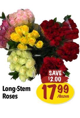 Farm Boy Long-stem roses offer