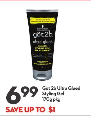Longo's Got 2b ultra glued styling gel offer