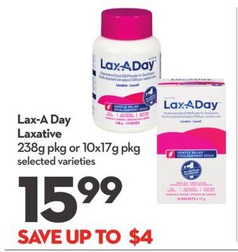 Longo's Lax-a day laxative offer