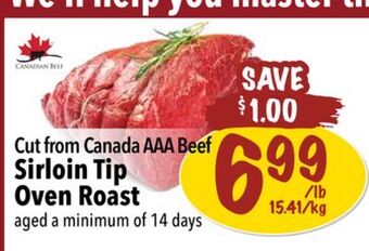 Farm Boy Cut from canada aaa beef sirloin tip oven roast offer