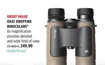 Canadian Tire Burris 8x42 droptine binoculars* offer