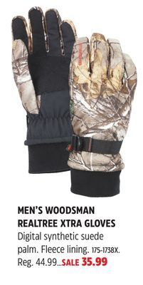 Canadian Tire Manzella men's woodsman realtree xtra gloves offer