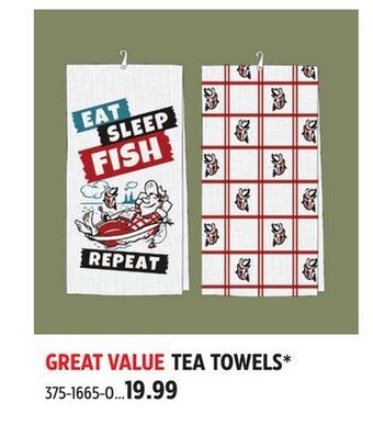 Canadian Tire Tea towels* offer