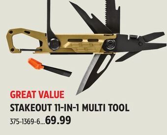 Canadian Tire Gerber stakeout 11-in-1 multi tool offer