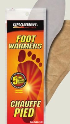 Canadian Tire Grabber insole foot warmer offer
