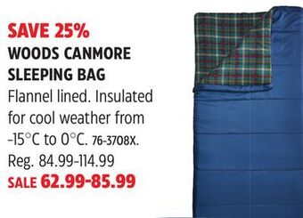 Canadian Tire Woods canmore sleeping bag offer