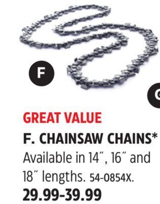 Canadian Tire Husqvarna chainsaw chains offer