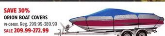 Canadian Tire Orion boat covers offer