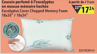 Sushi Shop Eucalyptus cover chopped memory foam offer