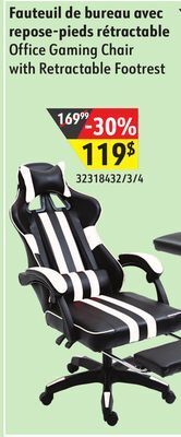 Sushi Shop Office gaming chair with retractable footrest offer