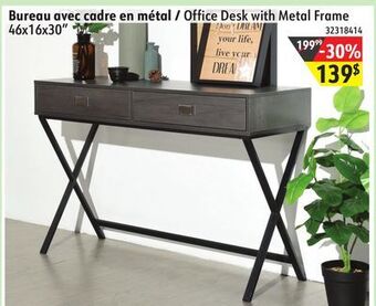 Sushi Shop Office desk with metal frame offer