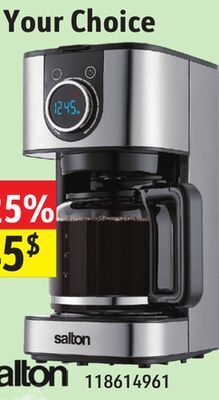 Sushi Shop Salton digital coffee maker offer