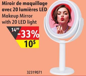 Sushi Shop Makeup mirror with 20 led light offer