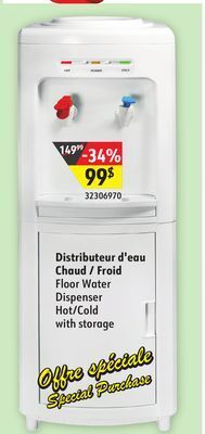 Sushi Shop Floor water dispenser hot/cold with storage offer