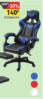Sushi Shop Office gaming chair with retractable footrest offer