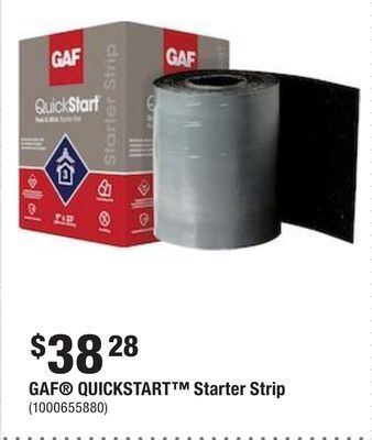 Home Depot Gaf quickstart starter strip offer