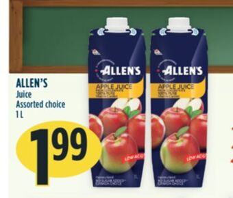 Marché Adonis Allen's juice offer