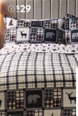 Giant Tiger 3 piece double queen quilt set offer