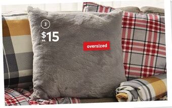 Giant Tiger Faux fur cushion offer
