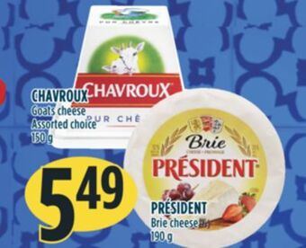 Marché Adonis Chavroux goats cheese offer