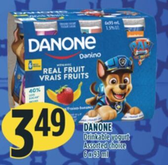 Marché Adonis Danone drinkable yogurt offer