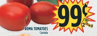 Marché Adonis Roma tomatoes offer