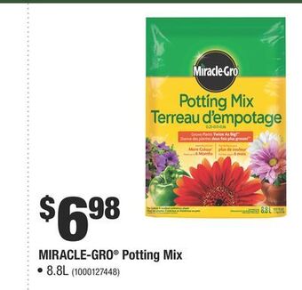 Home Depot Miracle-gro potting mix offer