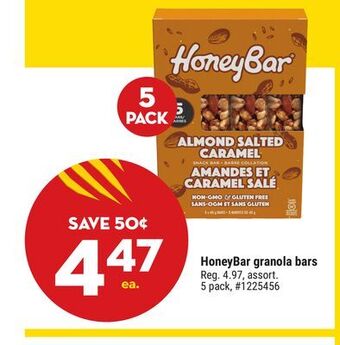 Giant Tiger Honeybar granola bars offer