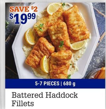 M & M Food Market Battered haddock fillets offer