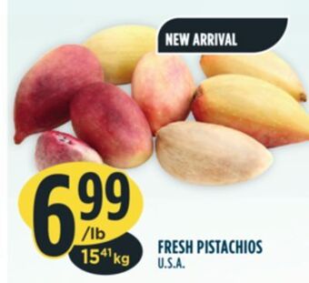 Marché Adonis Fresh pistachios offer