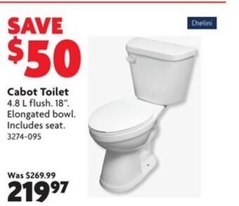 Home Hardware Cabot toilet offer