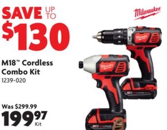 Home Hardware M18 cordless combo kit offer