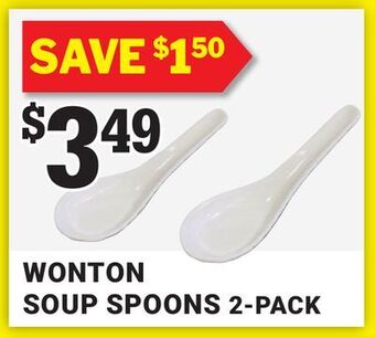 M & M Food Market Wonton soup spoons 2-pack offer
