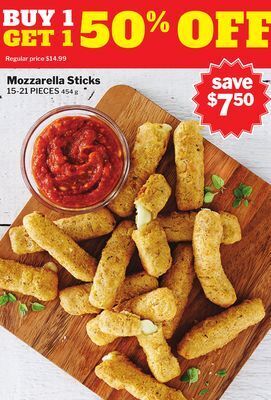 M & M Food Market Mozzarella sticks offer