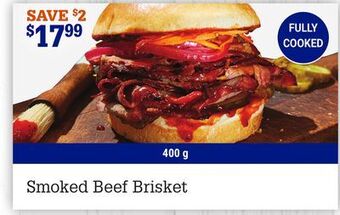 M & M Food Market Smoked beef brisket offer