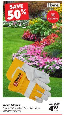 Home Hardware Work gloves offer