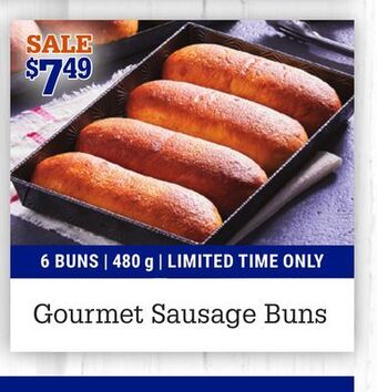 M & M Food Market Gourmet sausage buns offer