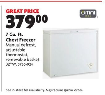 Home Hardware 7 cu. ft. chest freezer offer