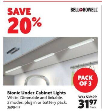 Home Hardware Bionic under cabinet lights offer