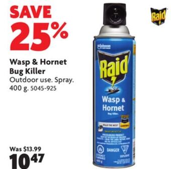 Home Hardware Wasp & hornet bug killer spray offer