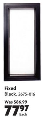 Home Hardware Fixed shed window offer