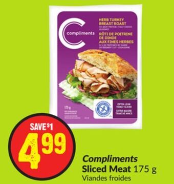 FreshCo Compliments sliced meat 175 g offer