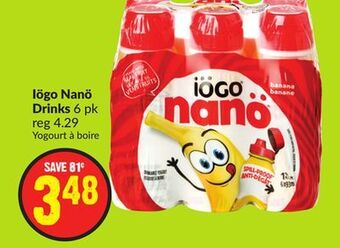 FreshCo Iogo nano drinks 6 pk offer