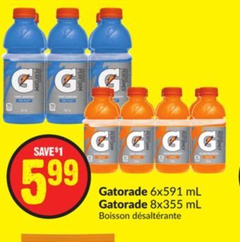 FreshCo Gatorade 6x591 ml gatorade 8x355 ml offer